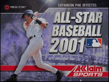 All-Star Baseball 2001 (USA) screen shot title